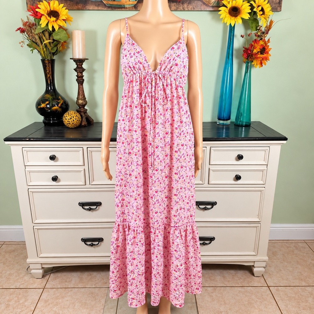 Lulus Way Too Darling Maxi Dress Romantic Cottagecore Coquette Fairy Garden Boho
